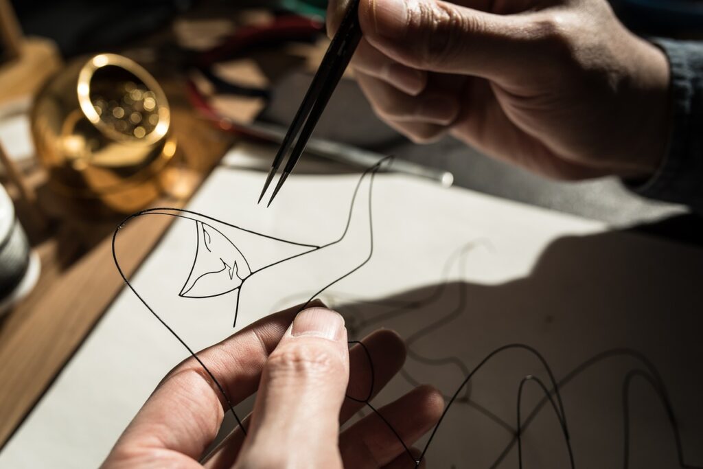 How Can I Sell Artwork Or Crafts Online? 1 wire sculpture, wire, sell artwork